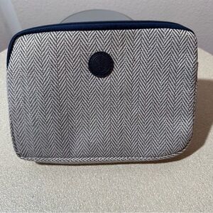 Air France Business Class Amenity Kit Pouch - Grey Herringbone
